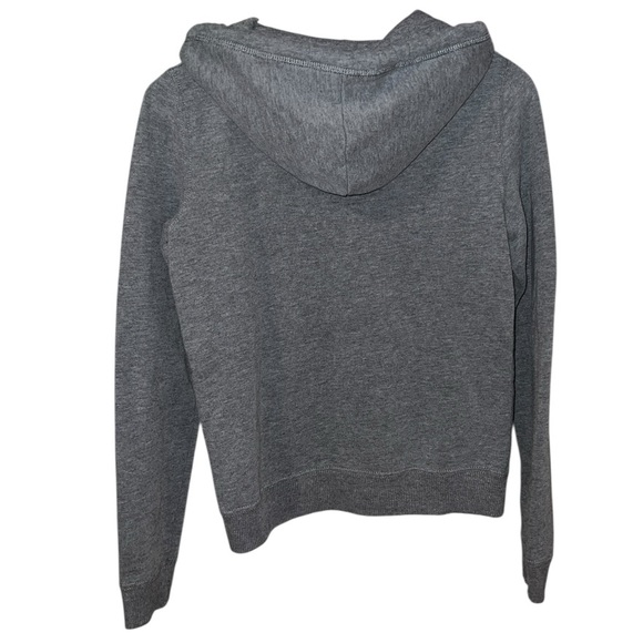 Vintage Y2K Hollister Zip-Up Hoodie Gray with Script & Pink Logo – XS - Picture 5 of 7